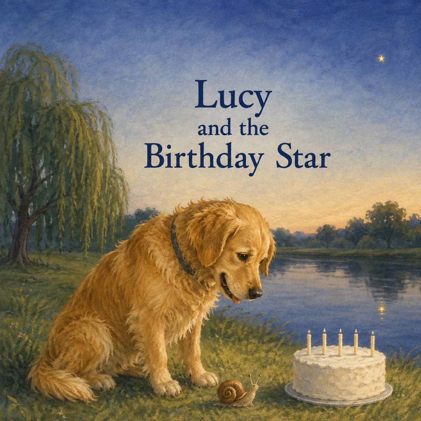 Cover of Lucy and the Birthday Star, starring a dog