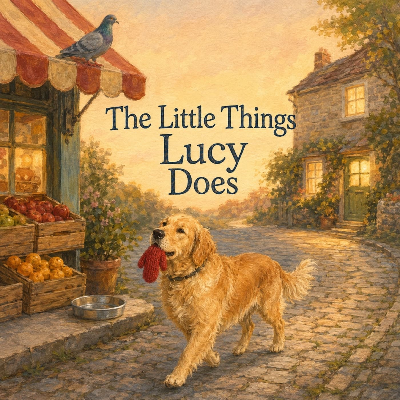 Cover of The Little Things Lucy Does, starring a dog