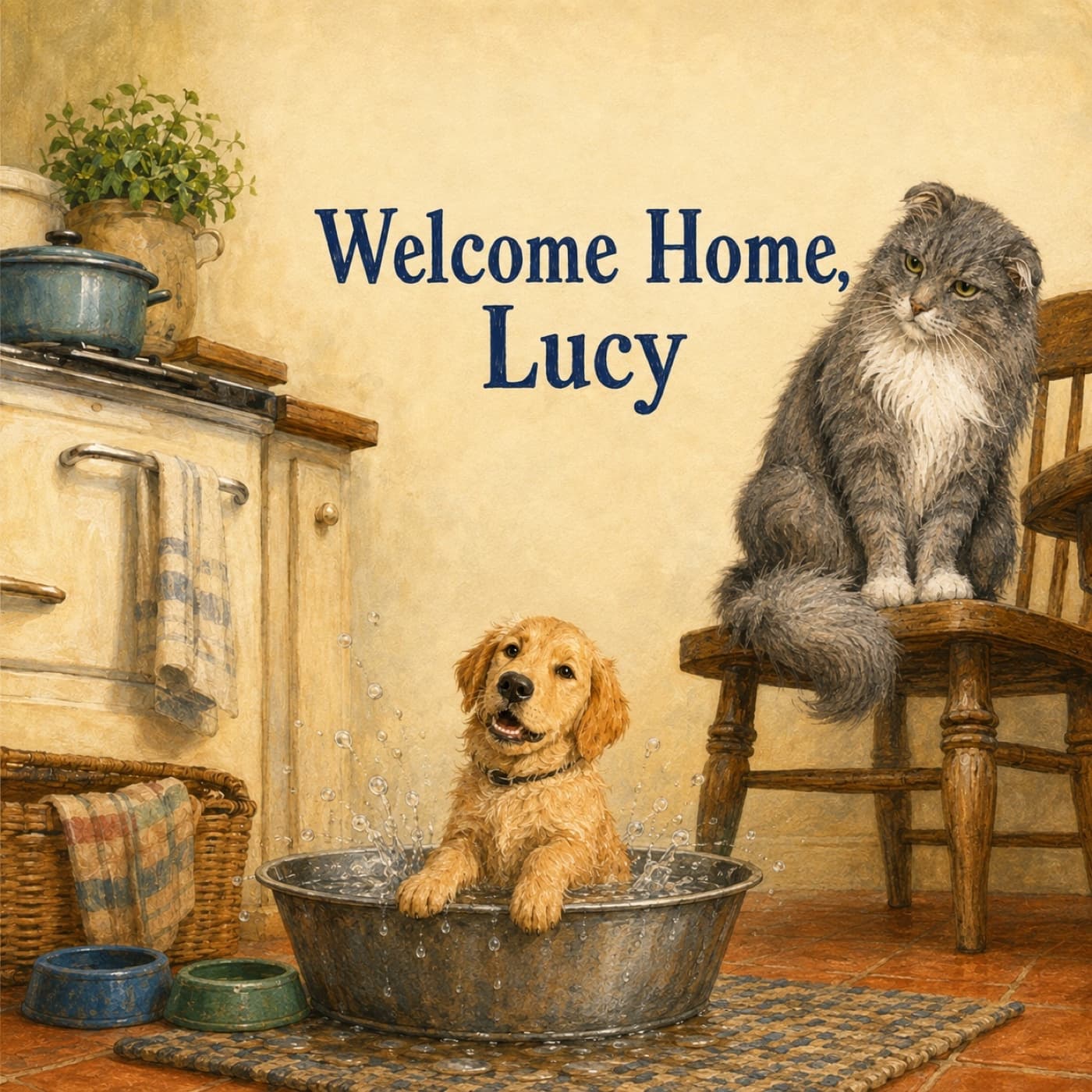 Cover of Welcome Home, Lucy, starring a dog
